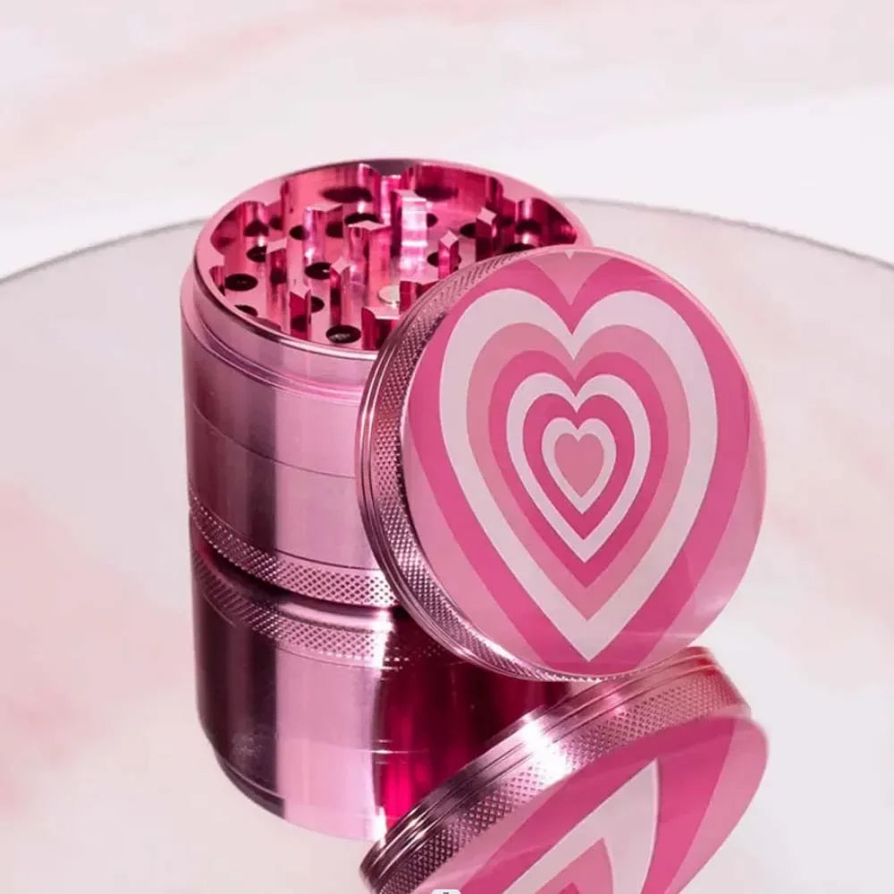 Grinder Cœur Rose en Aluminium